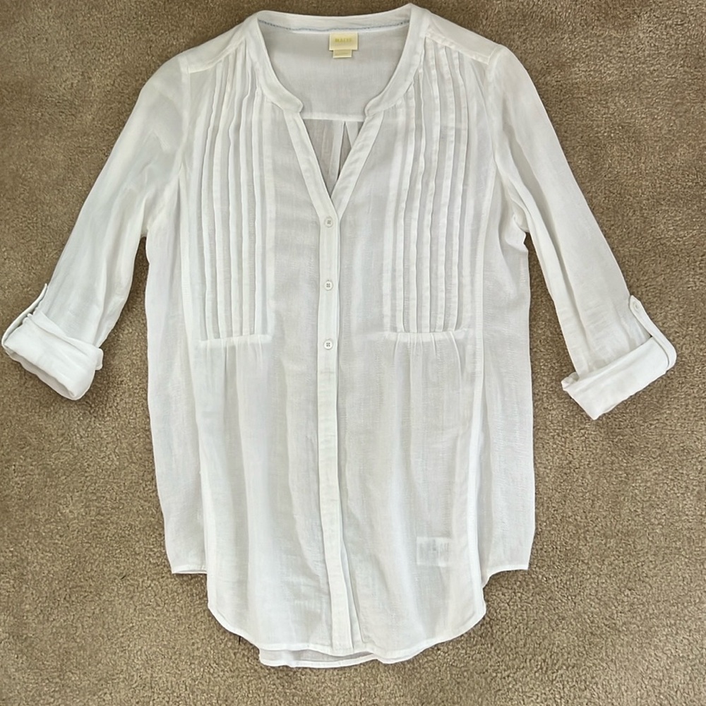 Maeve White Cotton Tunic